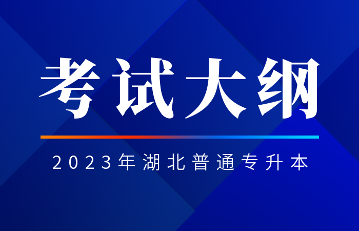 2023年武汉东湖学院普通专升本考试大纲汇总